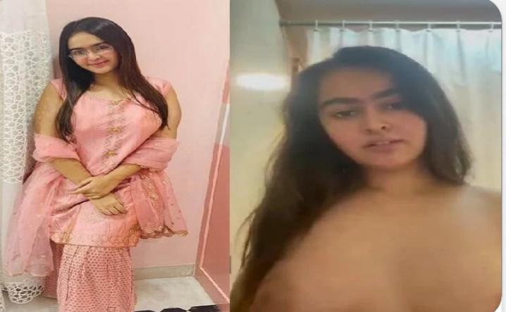 Cute Girl Removing Her Bra