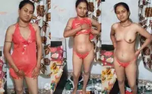 Horny Bhabhi Wearing Sexy Night Dress