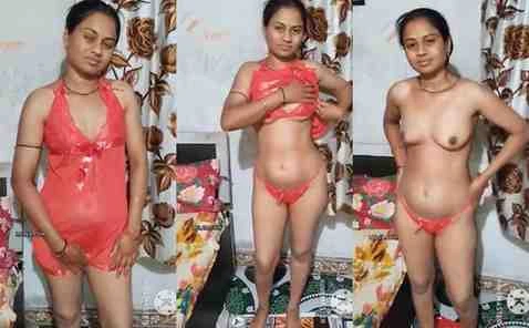 Horny Bhabhi Wearing Sexy Night Dress