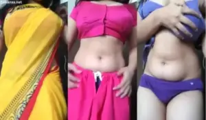 Village Housewife Removing Her Saree