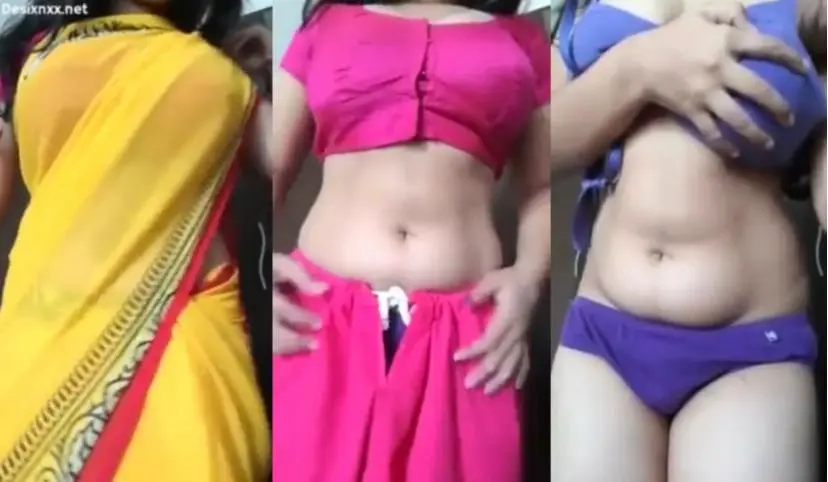 Village Housewife Removing Her Saree