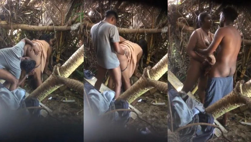 College Couple Outdoor Doggy’s Style Fucked