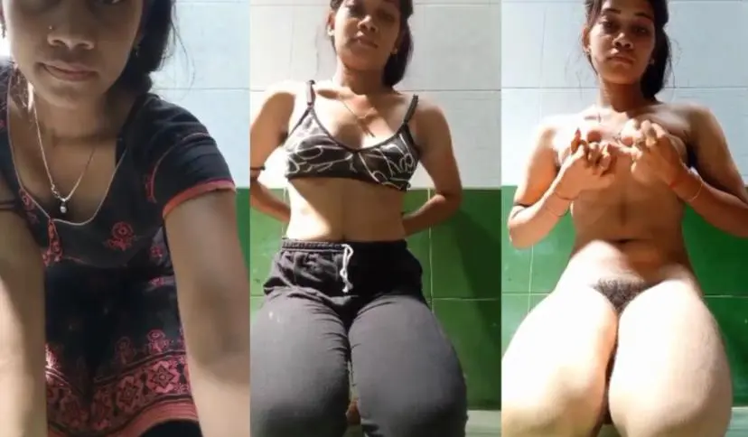 Jharkhandi Sexy Girl Removing Her Clothes And Show Brush Pussy