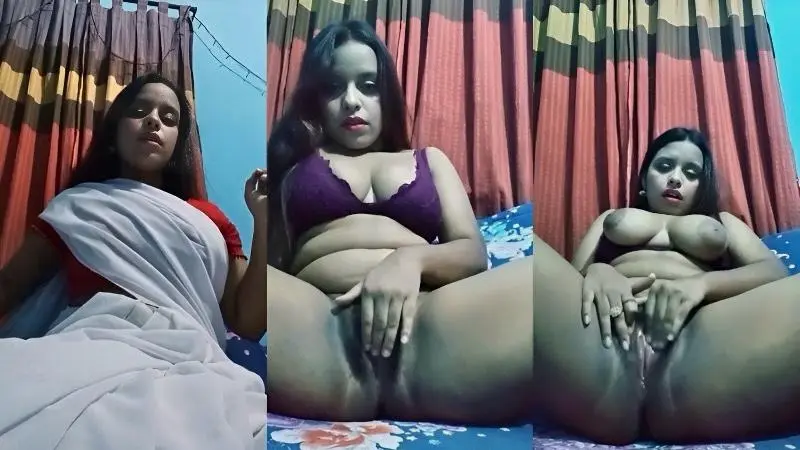 Bengali desi bhabhi remove her saree and fingering