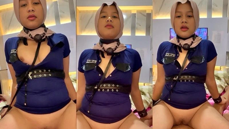 Sweet korean hijabi girl enjoying full sex raiding
