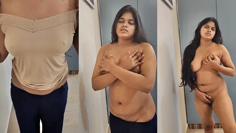 Desi milf striping and show her nude body