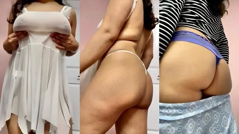Town model girl striping and show body cut