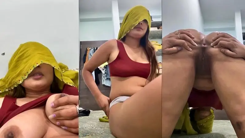 Haryanvi desi bhabhi boobs pressing and showing ass hole